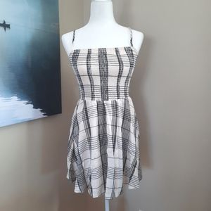 Forever 21 Black and White Plaid Mini Dress